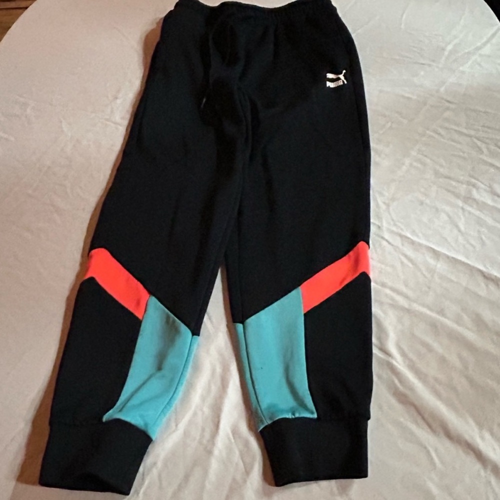 Puma Black Elastic Waistband Pants